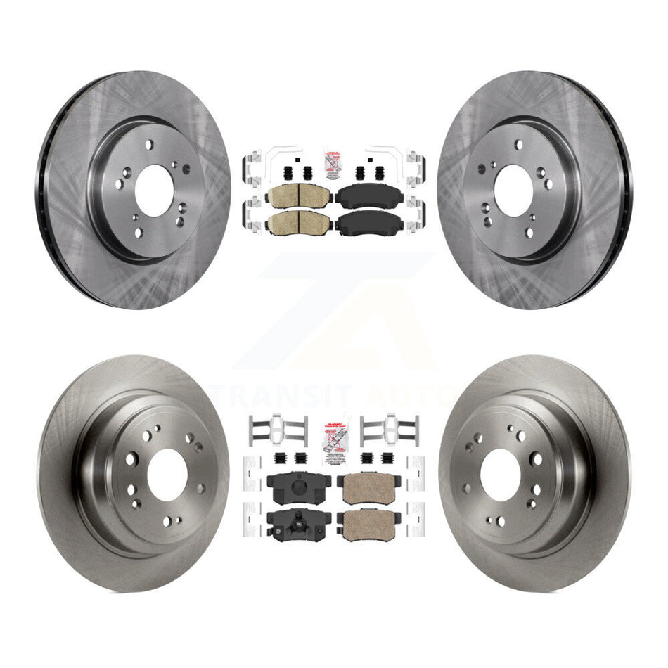 Front Rear Ceramic Pads And Disc Brake Rotors Kit For Honda Accord Crosstour K8A-103387