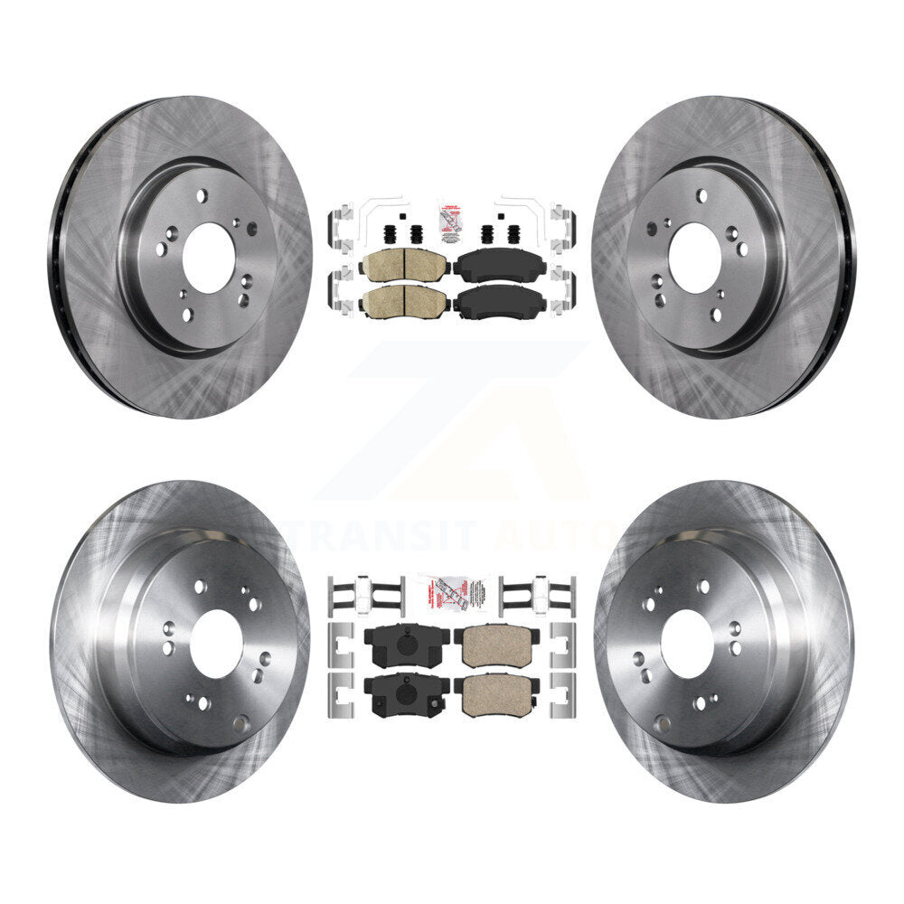 Front Rear Ceramic Pads And Disc Brake Rotors Kit For Acura RDX K8A-103389
