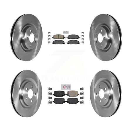 Front Rear Ceramic Pad & Disc Brake Rotor Kit For Lincoln Aviator Ford Police Interceptor K8A-103391