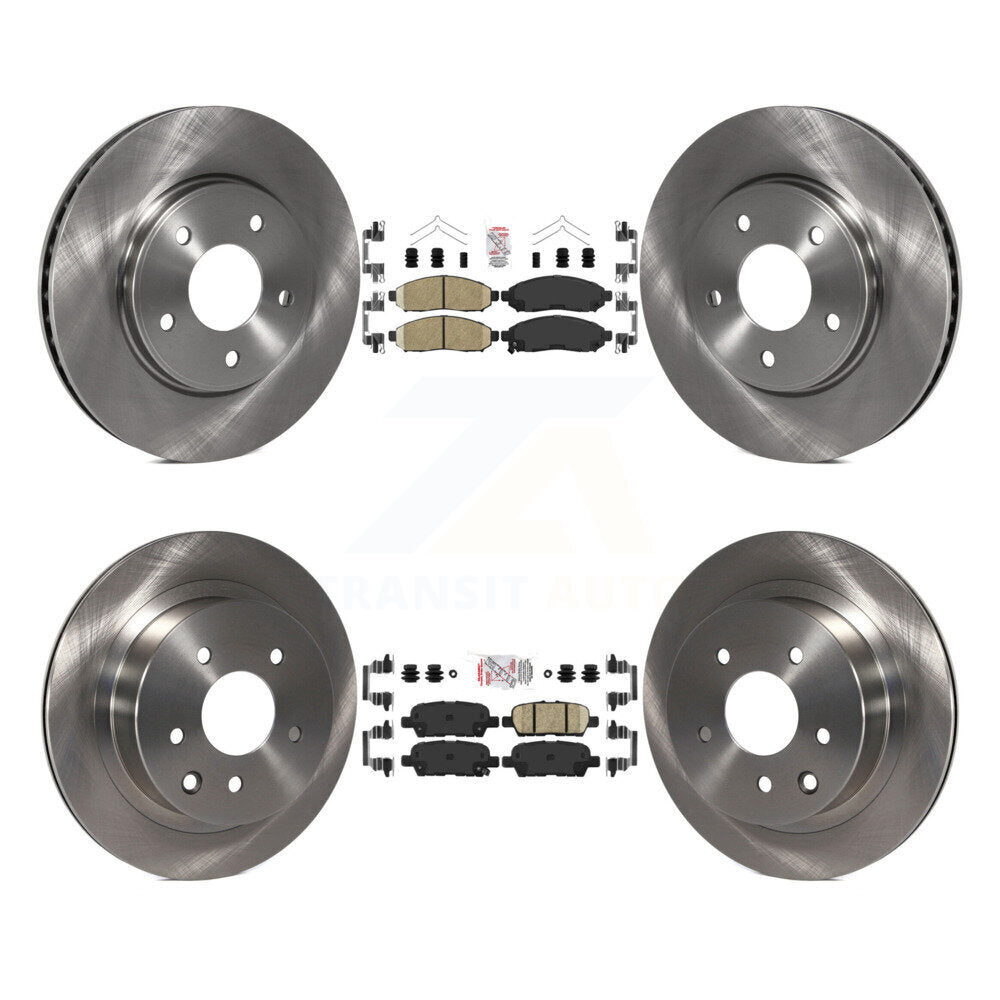 Front Rear Ceramic Pads And Disc Brake Rotors Kit For Nissan LEAF K8A-103395