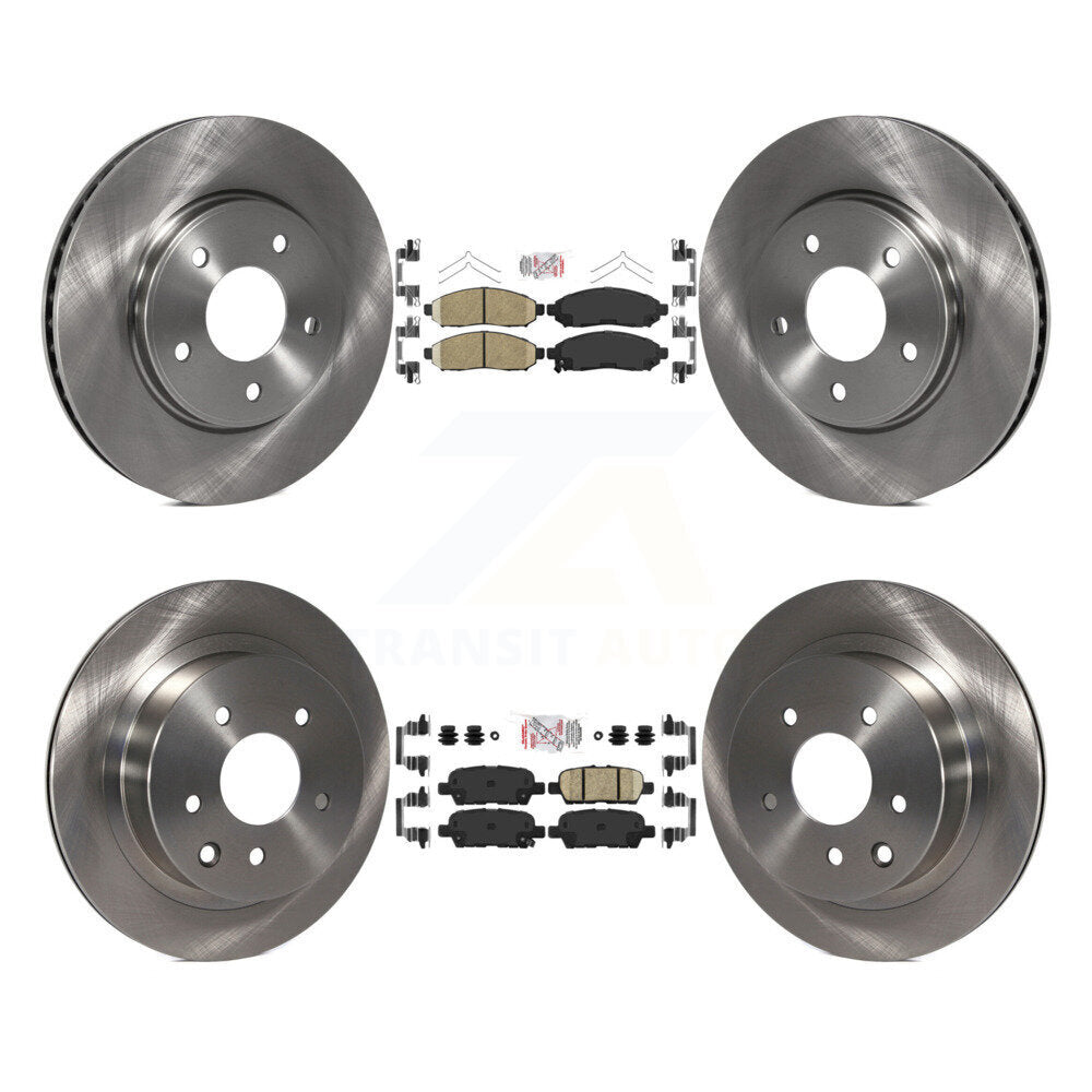 Front Rear Ceramic Pads And Disc Brake Rotors Kit For Nissan LEAF K8A-103397