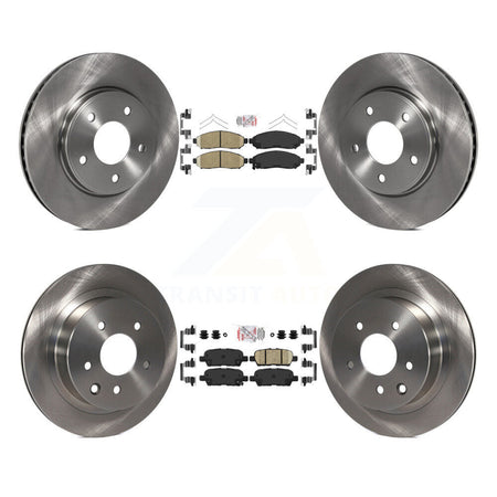 Front Rear Ceramic Pads And Disc Brake Rotors Kit For Nissan LEAF K8A-103397