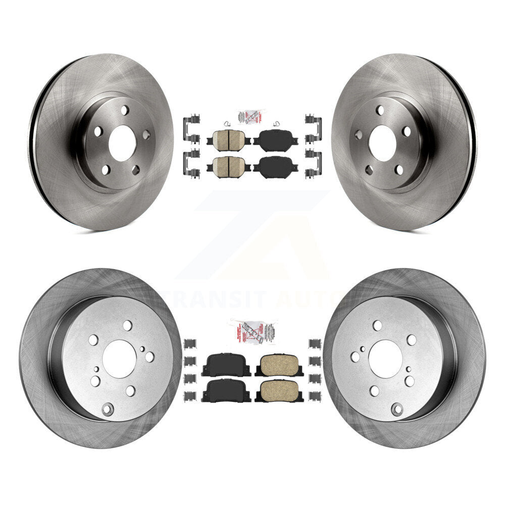 Front Rear Ceramic Pads And Disc Brake Rotors Kit For 2005-2010 Scion tC K8A-103400