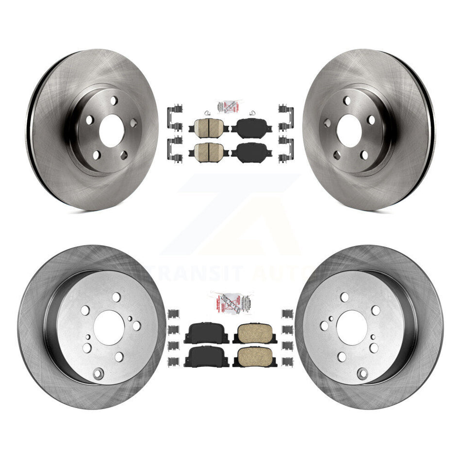 Front Rear Ceramic Pads And Disc Brake Rotors Kit For 2005-2010 Scion tC K8A-103400