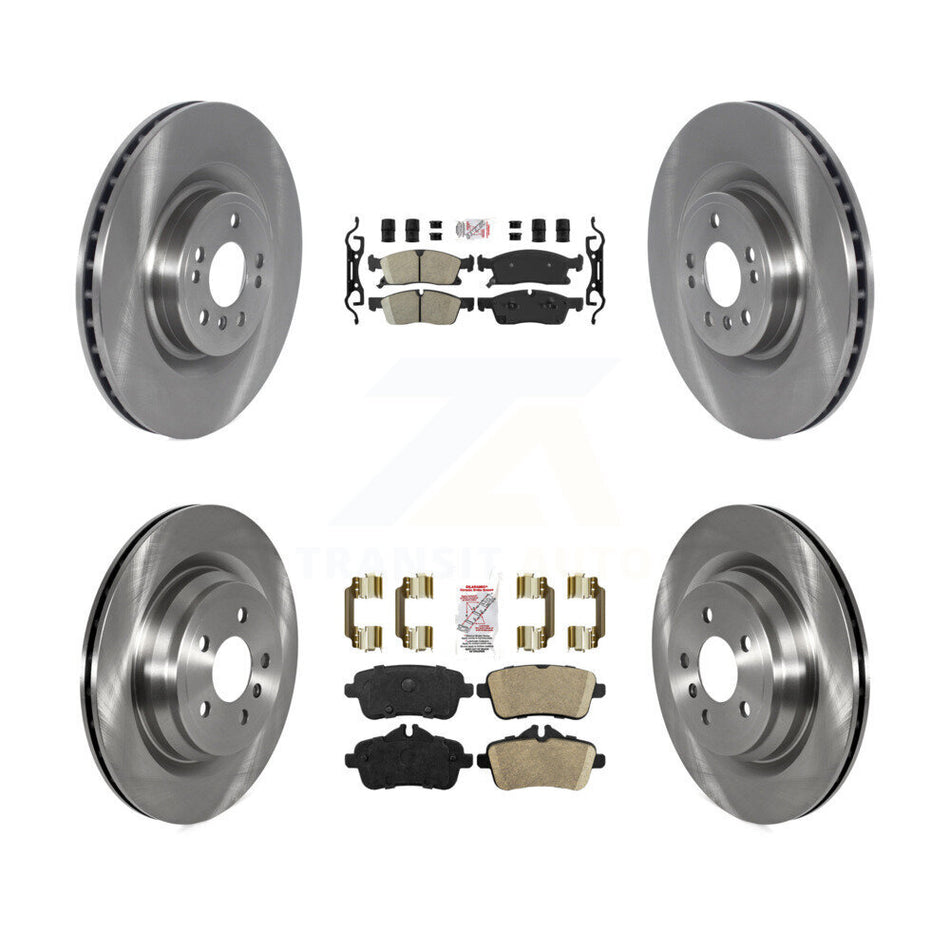 Front Rear Ceramic Pad & Brake Rotors Kit For 16-18 Mercedes-Benz GLE400 With AMG Package K8A-103403