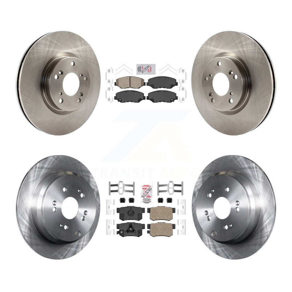 Front Rear Ceramic Pads And Disc Brake Rotors Kit For 2005-2006 Honda CR-V K8A-103407