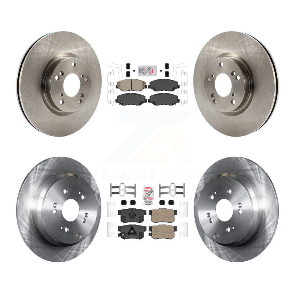 Front Rear Ceramic Pads And Disc Brake Rotors Kit For 2005-2006 Honda CR-V K8A-103409