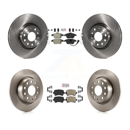 Front Semi-Metallic Rear Ceramic Pad Brake Rotor Kit For Volkswagen CC GTI Passat Audi A3 K8A-103421