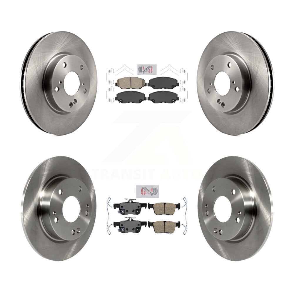 Front Rear Ceramic Pads And Disc Brake Rotors Kit For Honda Civic K8A-103432