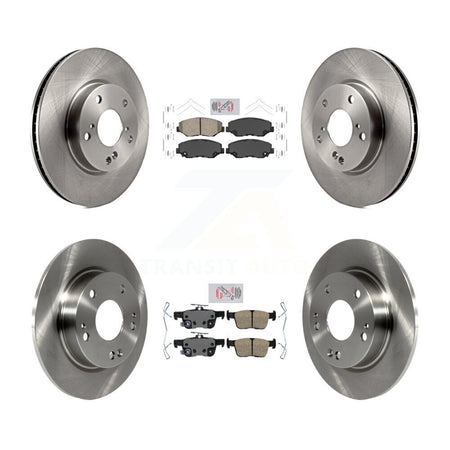 Front Rear Ceramic Pads And Disc Brake Rotors Kit For Honda Civic K8A-103432