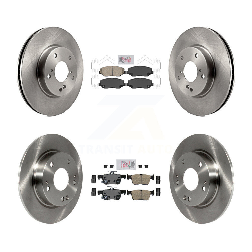 Front Rear Ceramic Pads And Disc Brake Rotors Kit For Honda Civic K8A-103433
