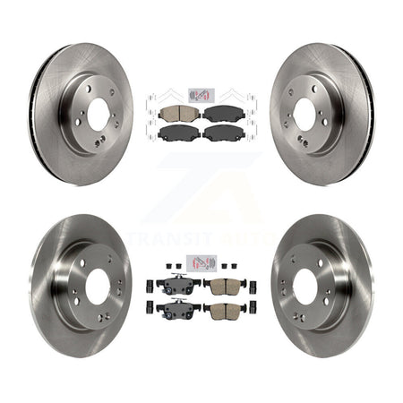 Front Rear Ceramic Pads And Disc Brake Rotors Kit For Honda Civic K8A-103433