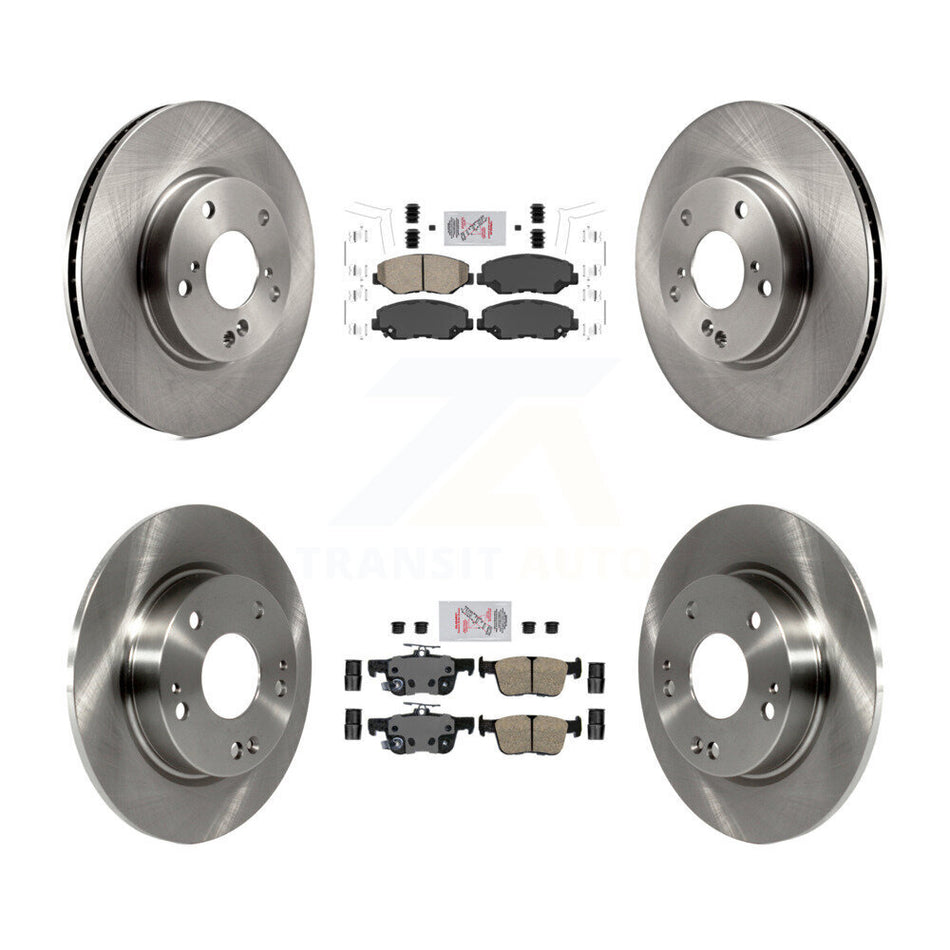 Front Rear Ceramic Pads And Disc Brake Rotors Kit For Honda Civic K8A-103435
