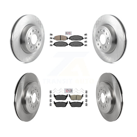Front Rear Ceramic Pads And Disc Brake Rotors Kit For Ram 1500 K8A-103436