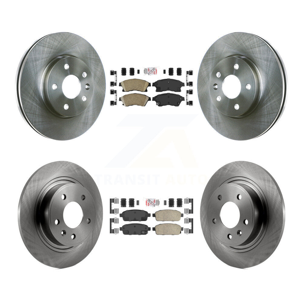 Front Rear Ceramic Pad Brake Rotor Kit For Chevrolet Cruze With 292mm Diameter K8A-103441
