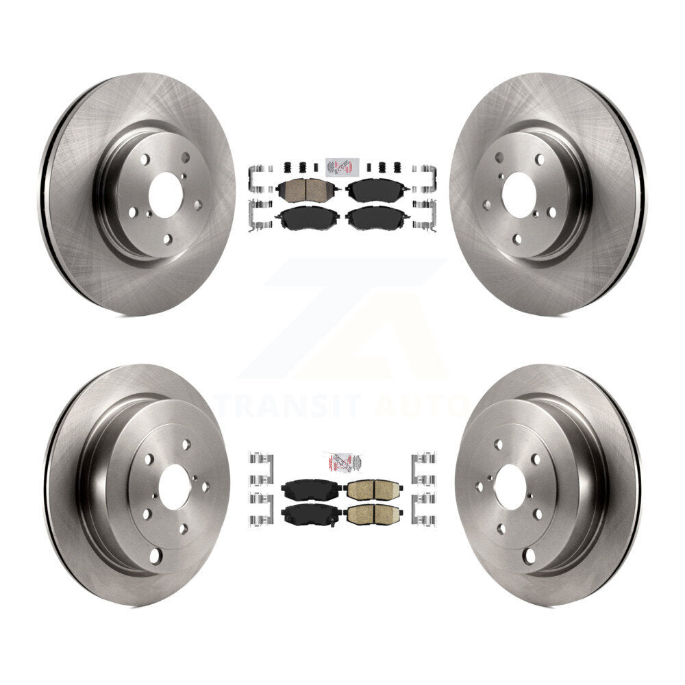 Front Rear Ceramic Pads And Disc Brake Rotors Kit For Subaru Tribeca B9 K8A-103456