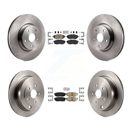 Front Rear Ceramic Pads And Disc Brake Rotors Kit For Subaru Tribeca B9 K8A-103456