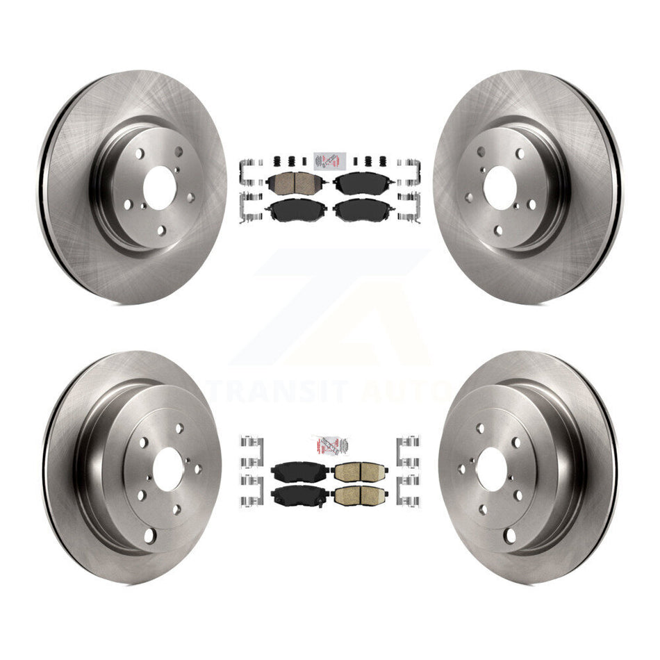 Front Rear Ceramic Pads And Disc Brake Rotors Kit For Subaru Tribeca B9 K8A-103456