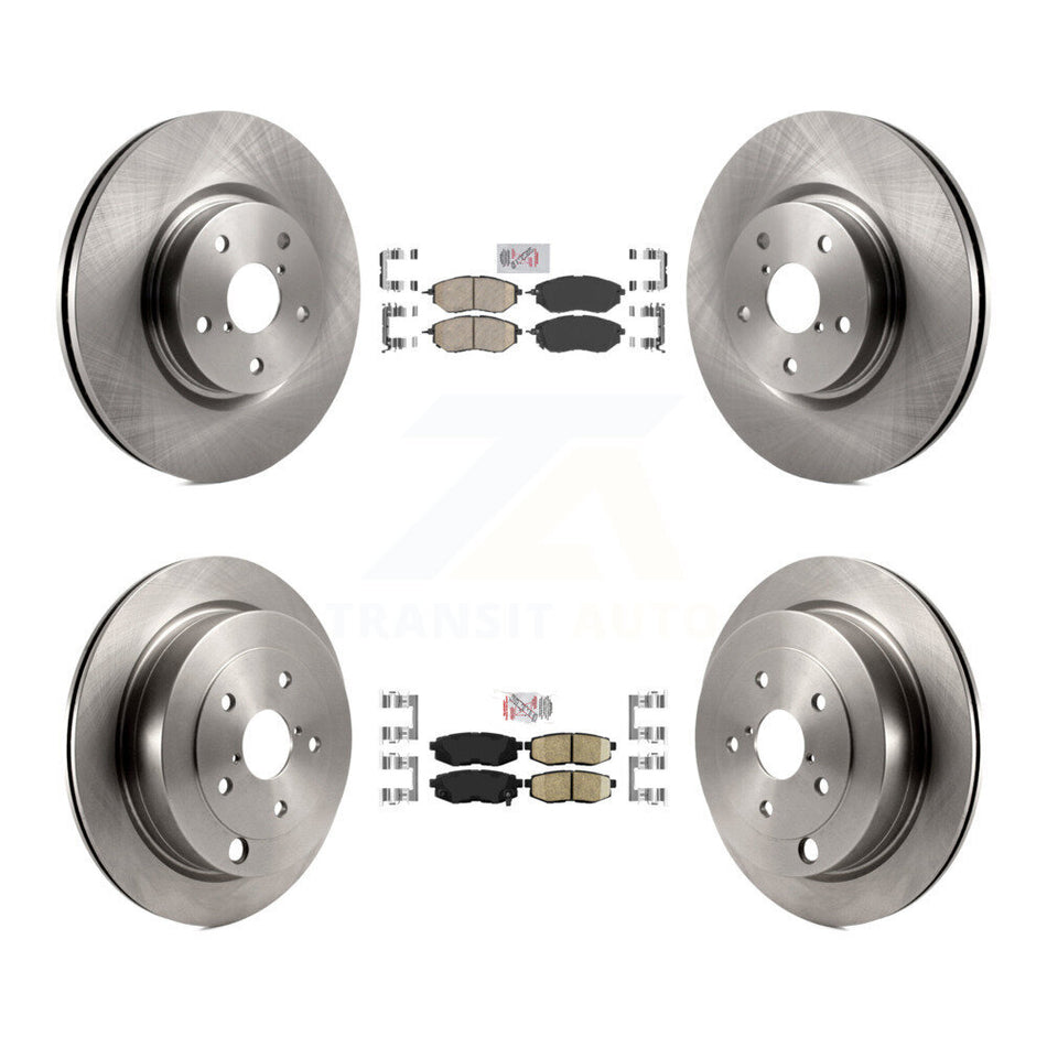 Front Rear Ceramic Pads And Disc Brake Rotors Kit For Subaru Tribeca B9 K8A-103457