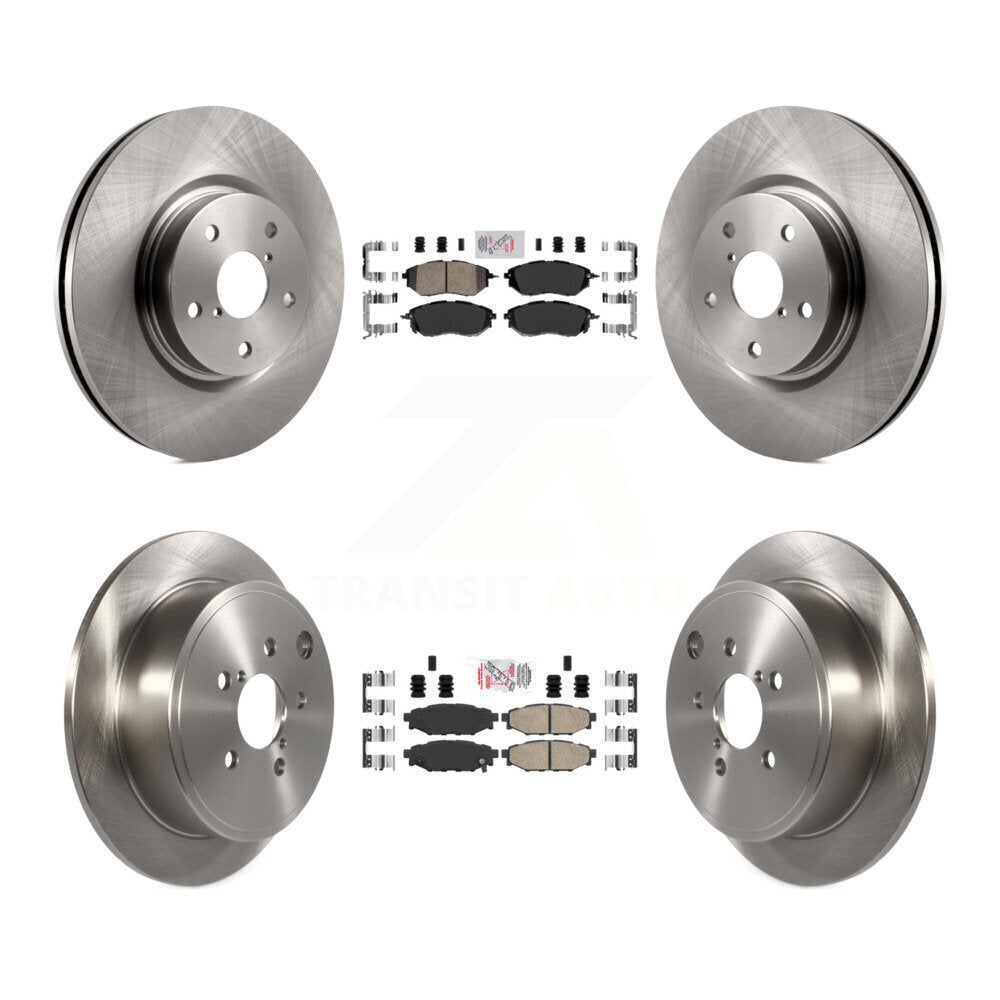 Front Rear Ceramic Pads And Disc Brake Rotors Kit For Subaru WRX K8A-103458