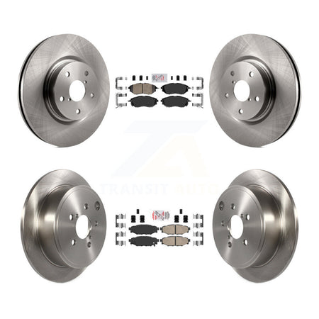 Front Rear Ceramic Pads And Disc Brake Rotors Kit For Subaru WRX K8A-103458