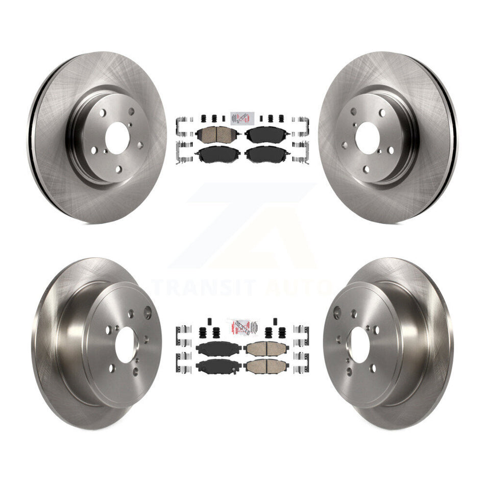 Front Rear Ceramic Pads And Disc Brake Rotors Kit For Subaru WRX K8A-103458