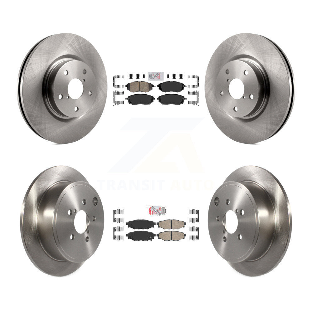 Front Rear Ceramic Pads And Disc Brake Rotors Kit For Subaru WRX K8A-103459