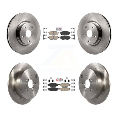 Front Rear Ceramic Pads And Disc Brake Rotors Kit For Subaru WRX K8A-103460