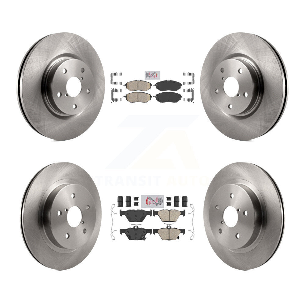 Front Rear Ceramic Pads And Disc Brake Rotors Kit For Subaru Outback WRX Legacy K8A-103464