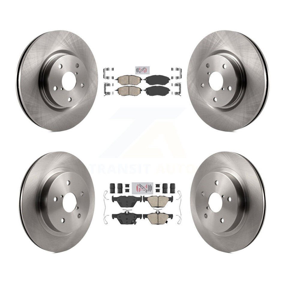 Front Rear Ceramic Pads And Disc Brake Rotors Kit For Subaru Outback WRX Legacy K8A-103464