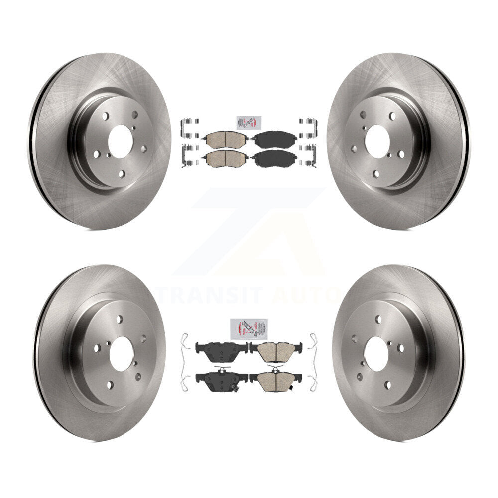 Front Rear Ceramic Pads And Disc Brake Rotors Kit For Subaru Outback WRX Legacy K8A-103465