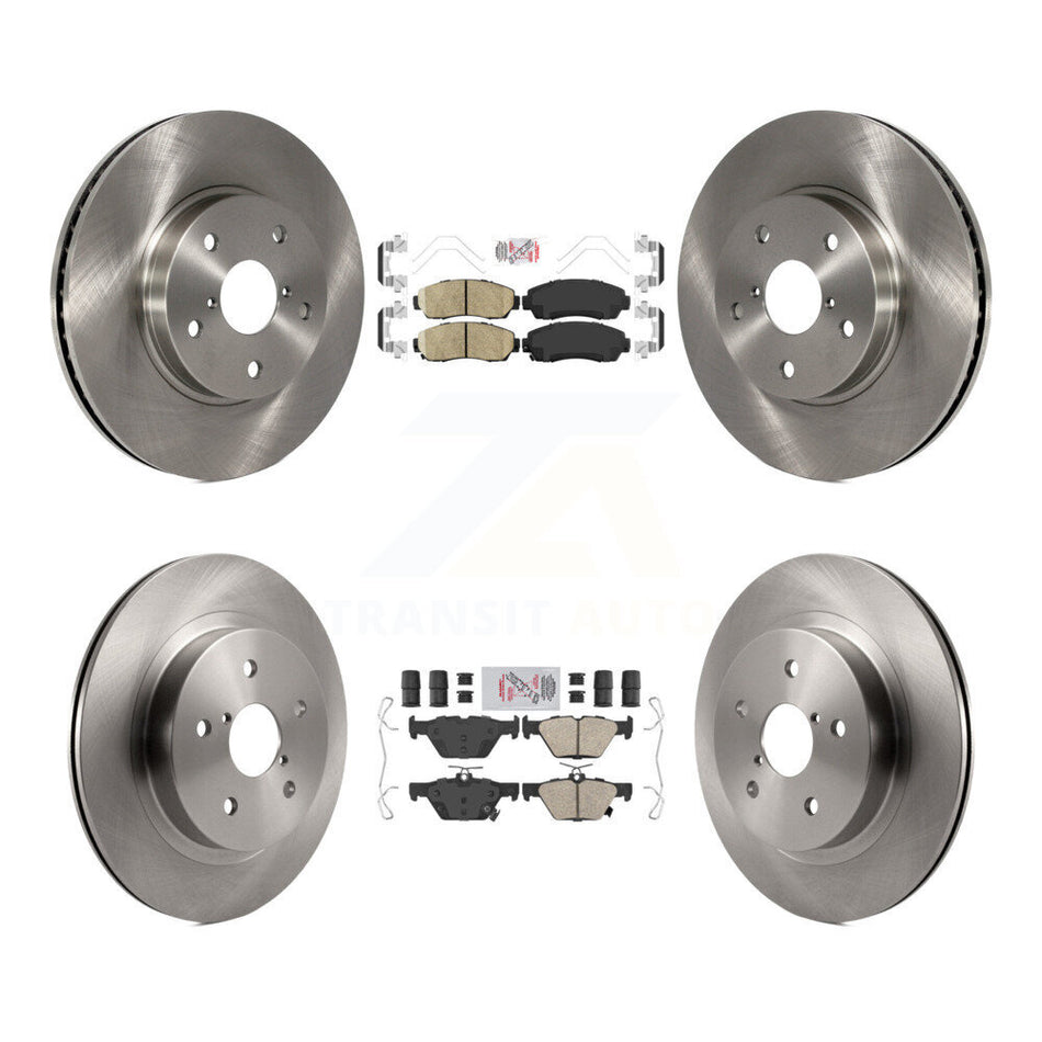 Front Rear Ceramic Pads And Disc Brake Rotors Kit For 2016-2019 Subaru Legacy 2.5L K8A-103466