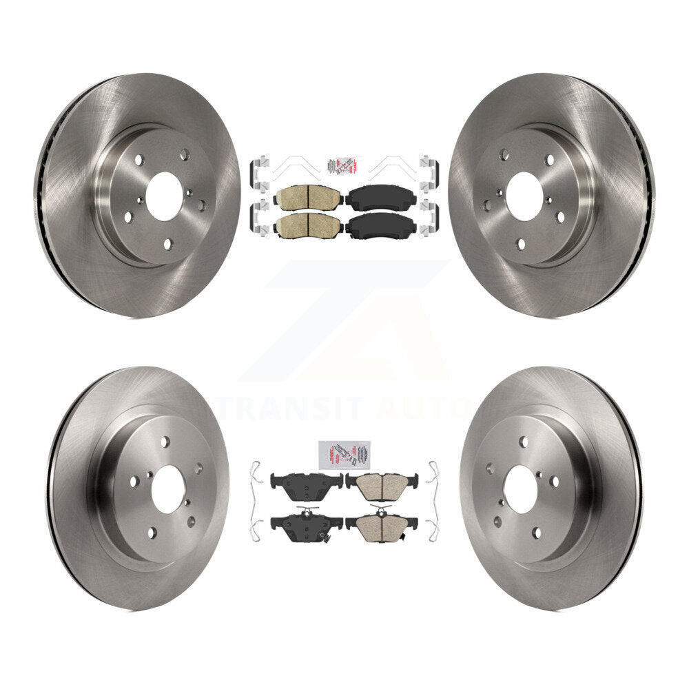 Front Rear Ceramic Pads And Disc Brake Rotors Kit For 2016-2019 Subaru Legacy 2.5L K8A-103467