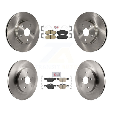 Front Rear Ceramic Pads And Disc Brake Rotors Kit For 2016-2019 Subaru Legacy 2.5L K8A-103467