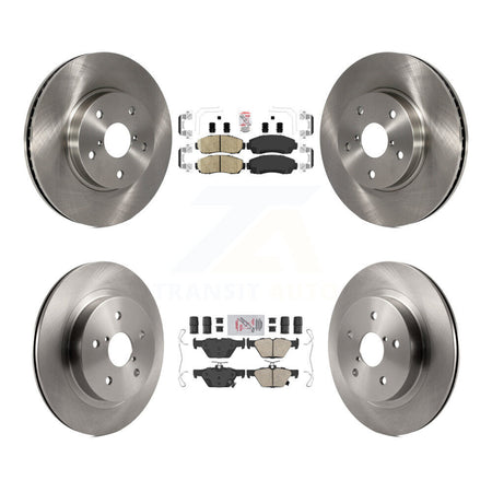 Front Rear Ceramic Pads And Disc Brake Rotors Kit For 2016-2019 Subaru Legacy 2.5L K8A-103468
