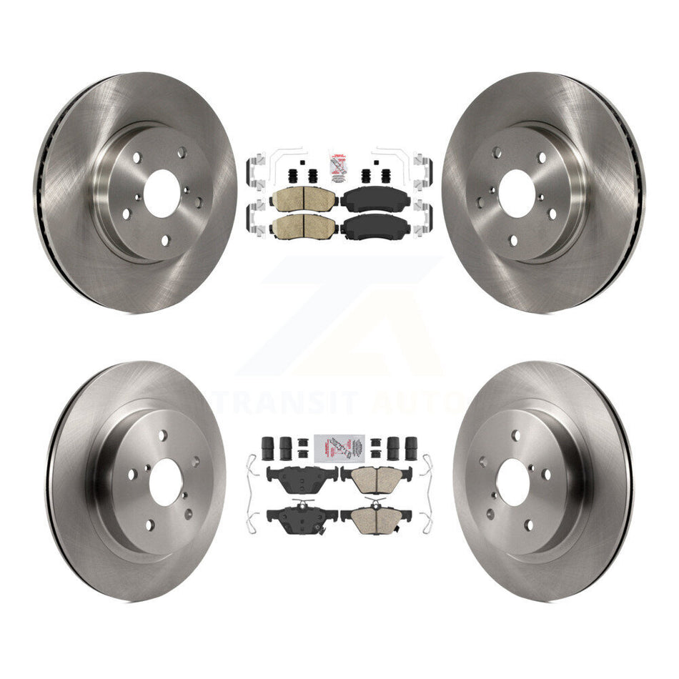 Front Rear Ceramic Pads And Disc Brake Rotors Kit For 2016-2019 Subaru Legacy 2.5L K8A-103468