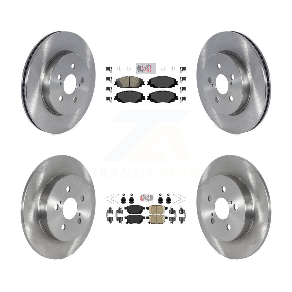 Front Rear Ceramic Pad Brake Rotors Kit For Toyota Corolla 2.0L With Manual Parking K8A-103470