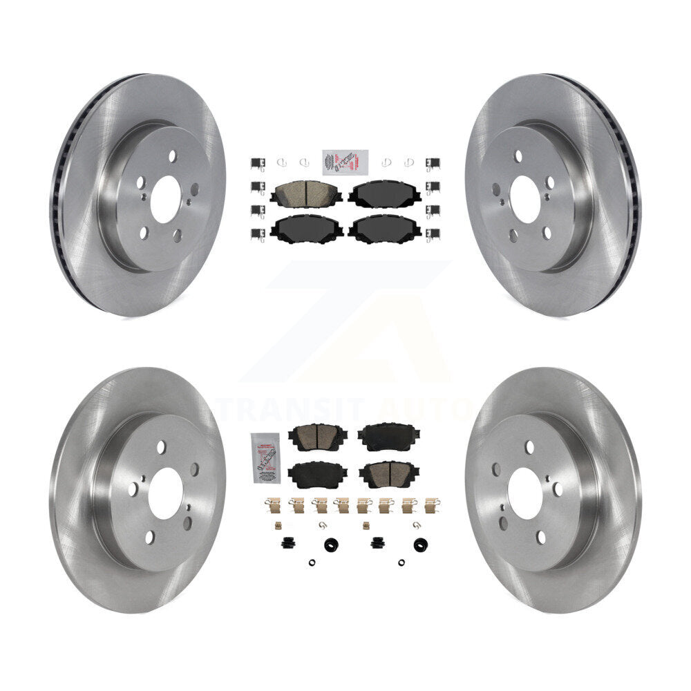 Front Rear Ceramic Pads And Disc Brake Rotors Kit For Toyota Corolla K8A-103471