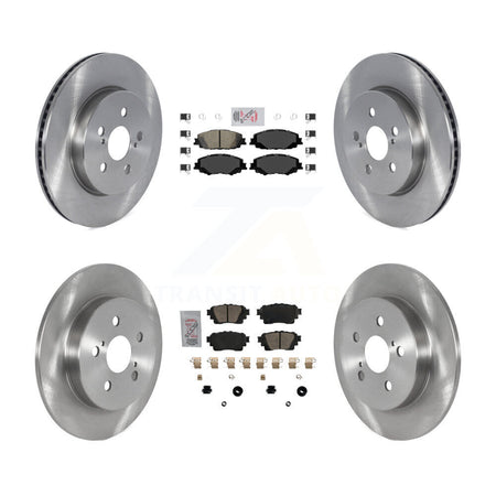 Front Rear Ceramic Pads And Disc Brake Rotors Kit For Toyota Corolla K8A-103471