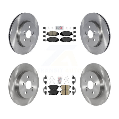 Front Rear Ceramic Pad Brake Rotors Kit For Toyota Corolla 2.0L With Manual Parking K8A-103472
