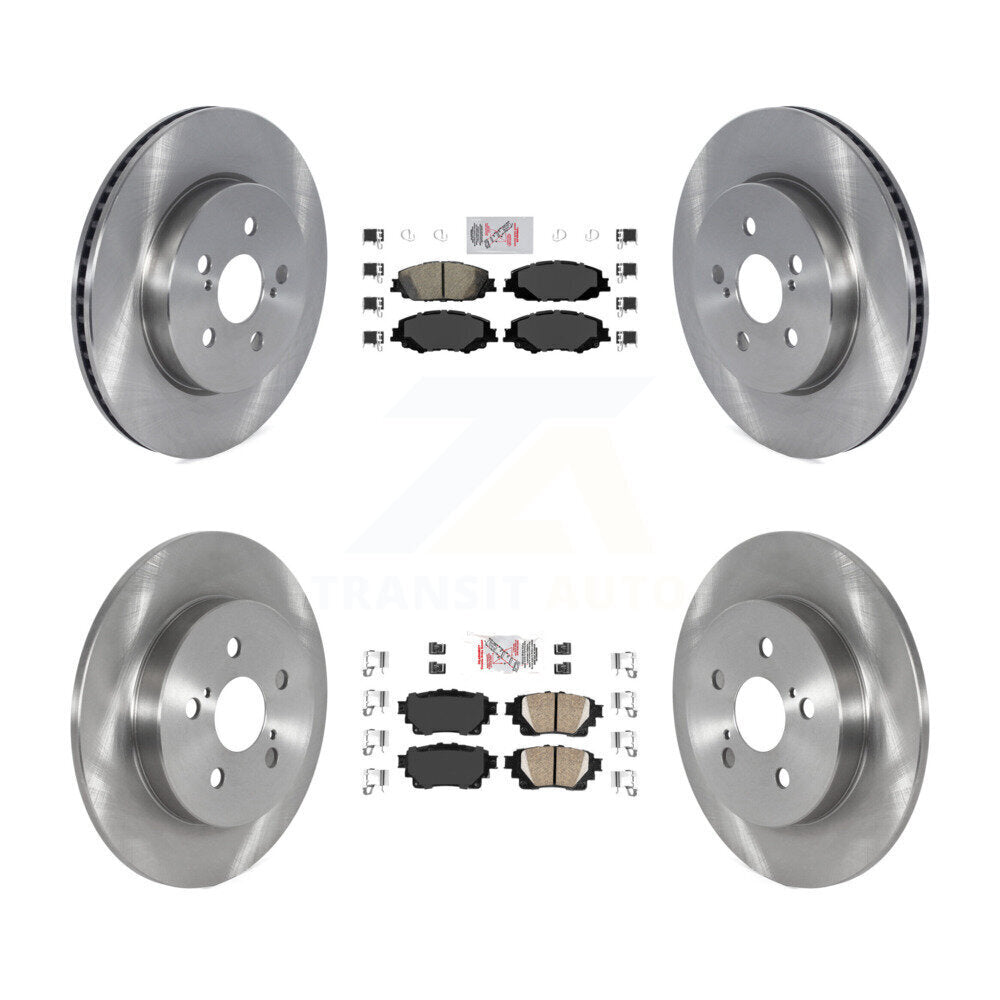 Front Rear Ceramic Pads And Disc Brake Rotors Kit For Toyota Corolla K8A-103473