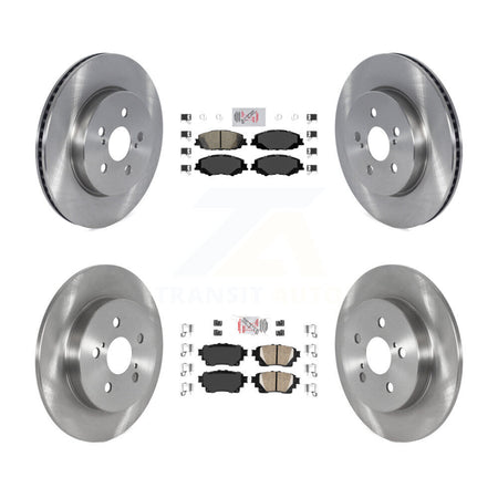Front Rear Ceramic Pads And Disc Brake Rotors Kit For Toyota Corolla K8A-103473