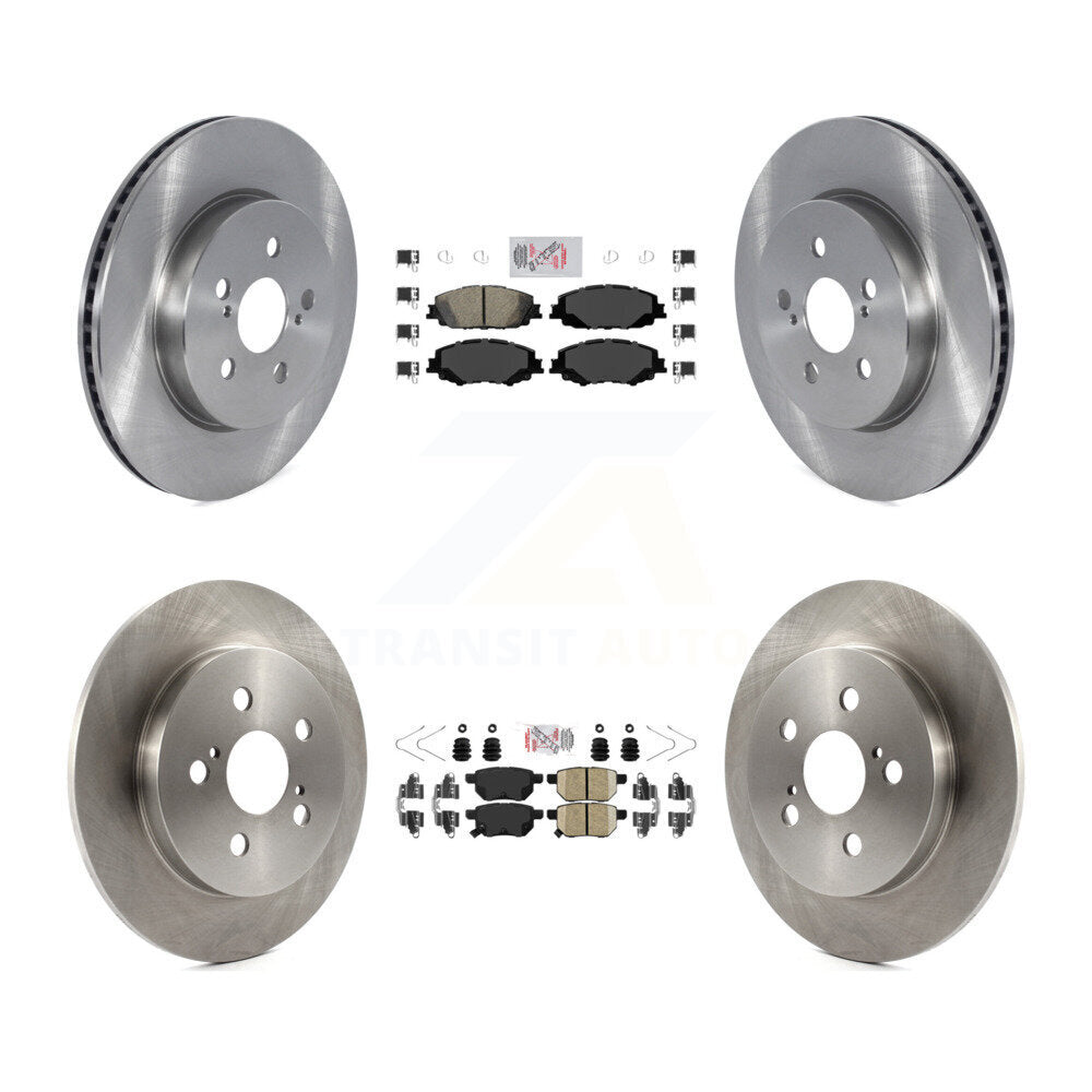 Front Rear Ceramic Pad And Disc Brake Rotors Kit For 2020-2022 Toyota Corolla Prius Prime K8A-103478
