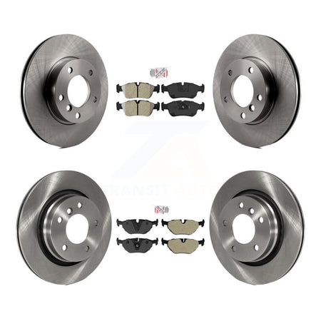 Front Rear Semi-Metallic Pads And Disc Brake Rotors Kit For BMW 328i 328is K8A-103480