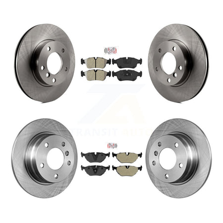 Front Rear Semi-Metallic Pad And Disc Brake Rotor Kit For BMW 318i 328i 328is 323is 318is K8A-103481