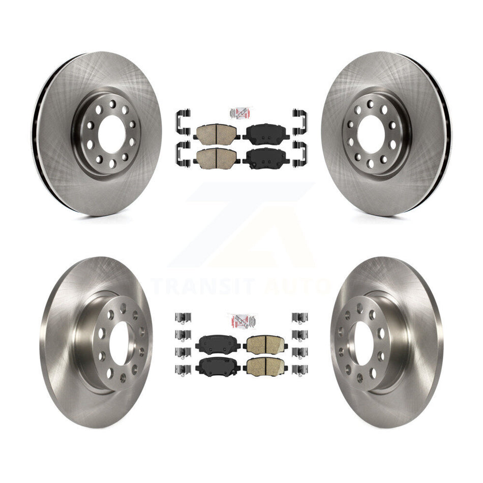 Front Rear Ceramic Pads And Disc Brake Rotors Kit For Jeep Renegade Fiat 500X K8A-103483