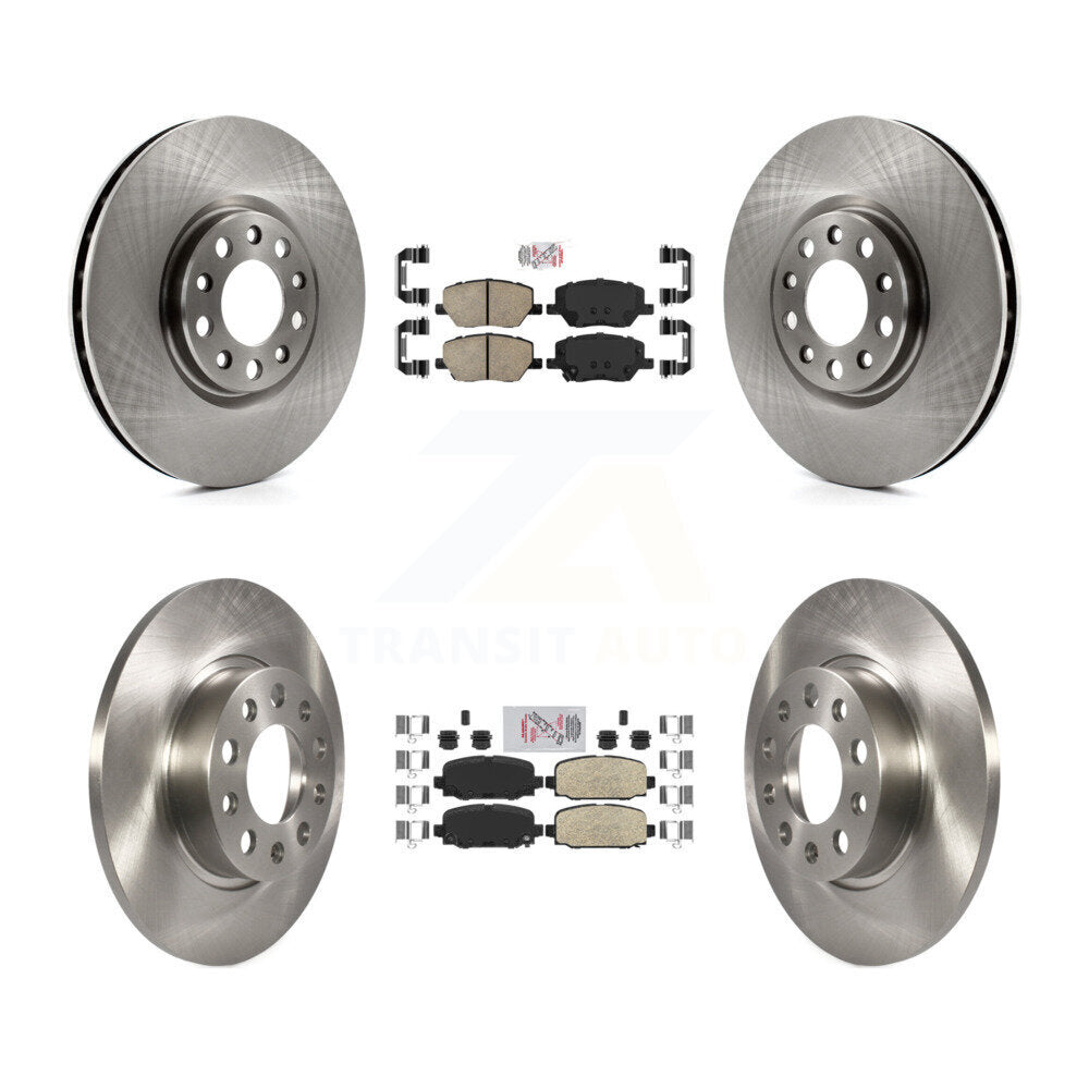 Front Rear Ceramic Pads And Disc Brake Rotors Kit For Jeep Compass K8A-103484