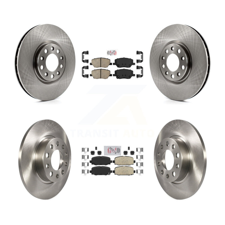 Front Rear Ceramic Pads And Disc Brake Rotors Kit For Jeep Compass K8A-103484