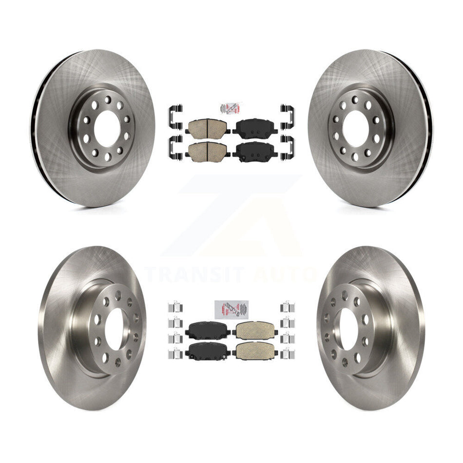 Front Rear Ceramic Pads And Disc Brake Rotors Kit For Jeep Compass K8A-103485