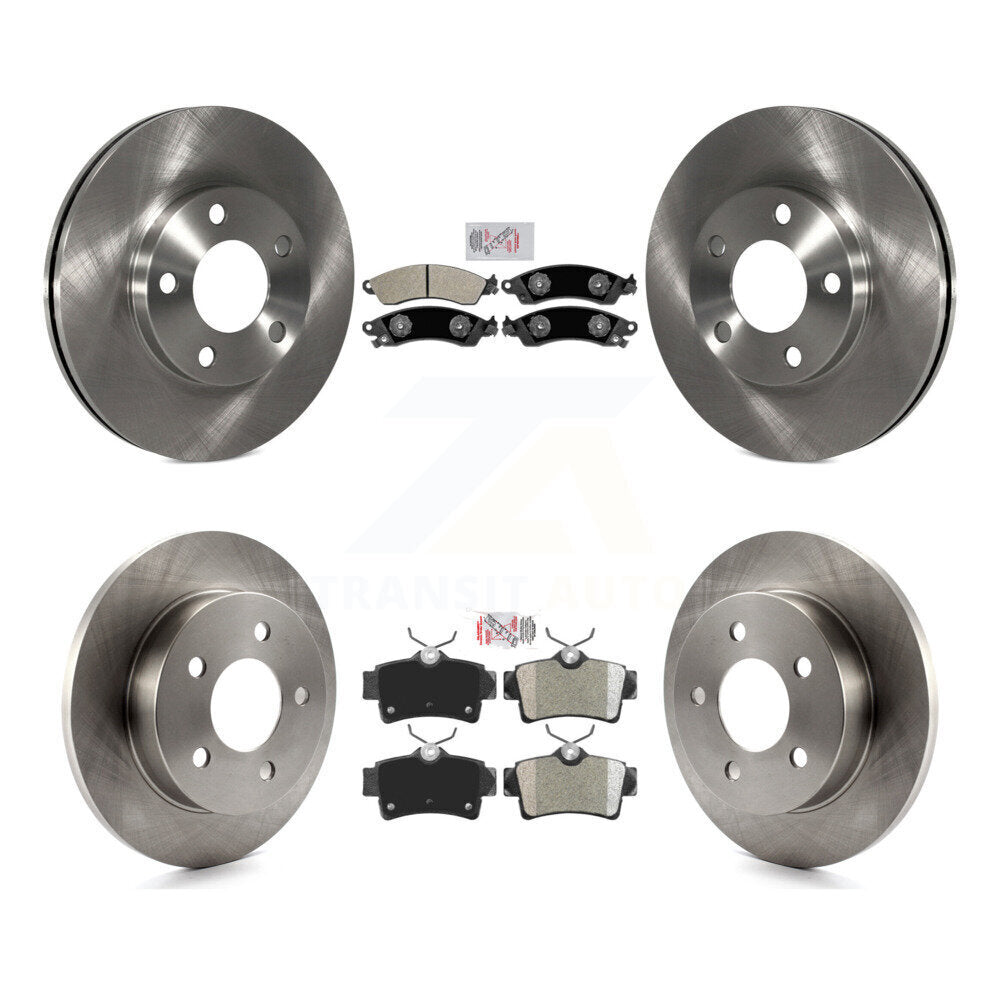 Front Rear Semi-Metallic Pads And Disc Brake Rotors Kit For Ford Mustang Left or Right K8A-103486